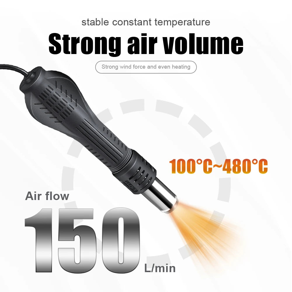JCD 8898 750W Soldering Station 2 in 1 LCD Digital Display Rework Welding Kit Soldering Iron Hot Air Gun Repair Tools