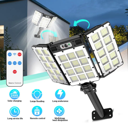 LED Solar Motion Sensor Flood Lights for Outdoor Use