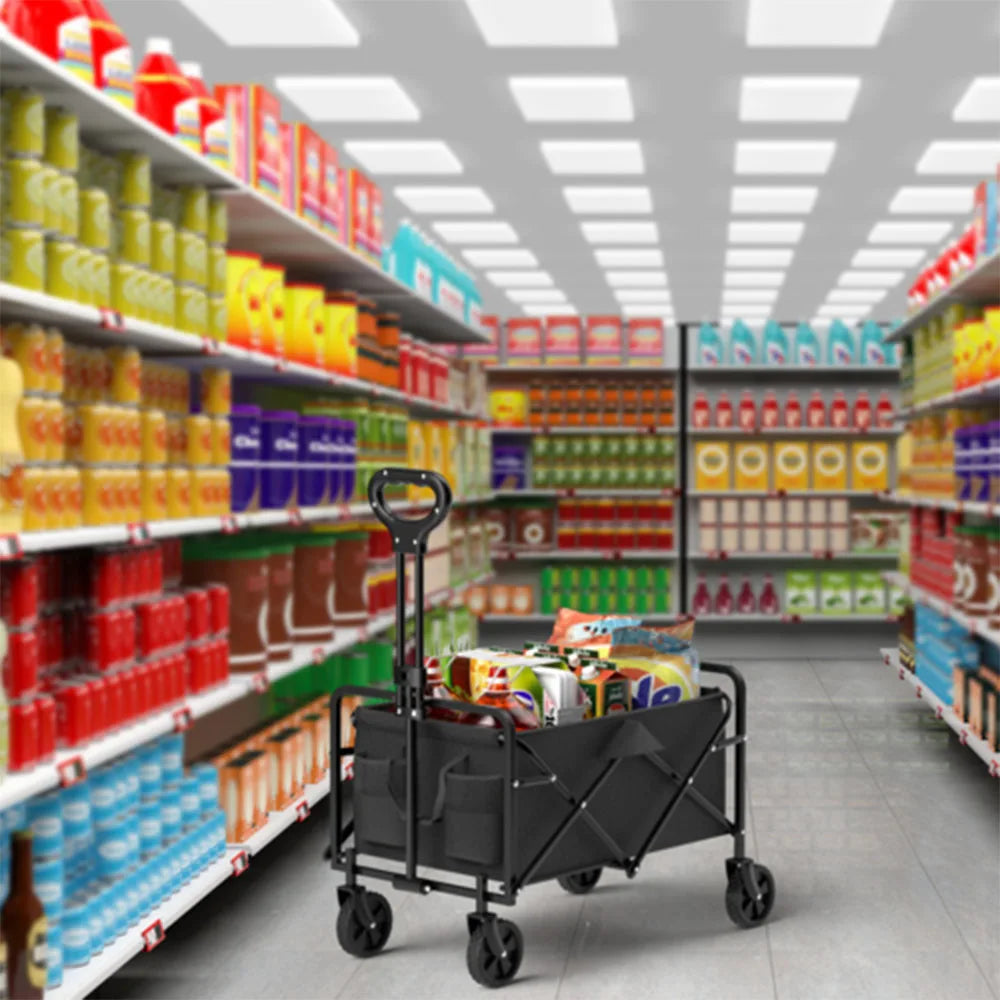 Foldable Garden Wagon Cart for Outdoor Adventures and Shopping