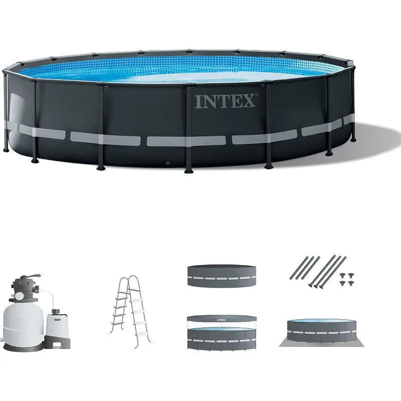 Intex 26329EH Ultra XTR Deluxe Above Ground Swimming Pool Set 18ft x 52in with 2100 GPH Cartridge Sand Filter Pump