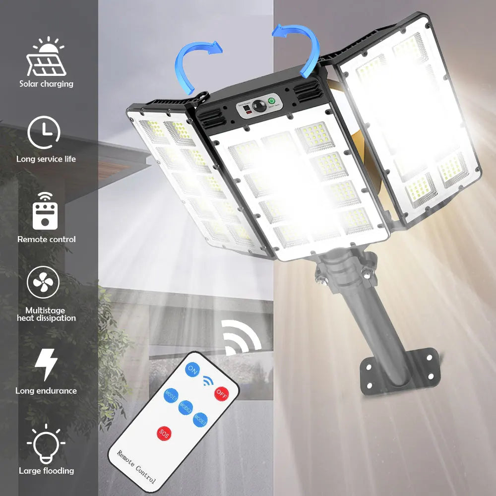 LED Solar Motion Sensor Flood Lights for Outdoor Use