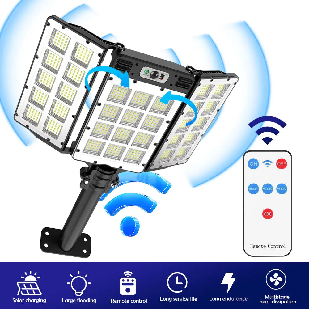 LED Solar Motion Sensor Flood Lights for Outdoor Use