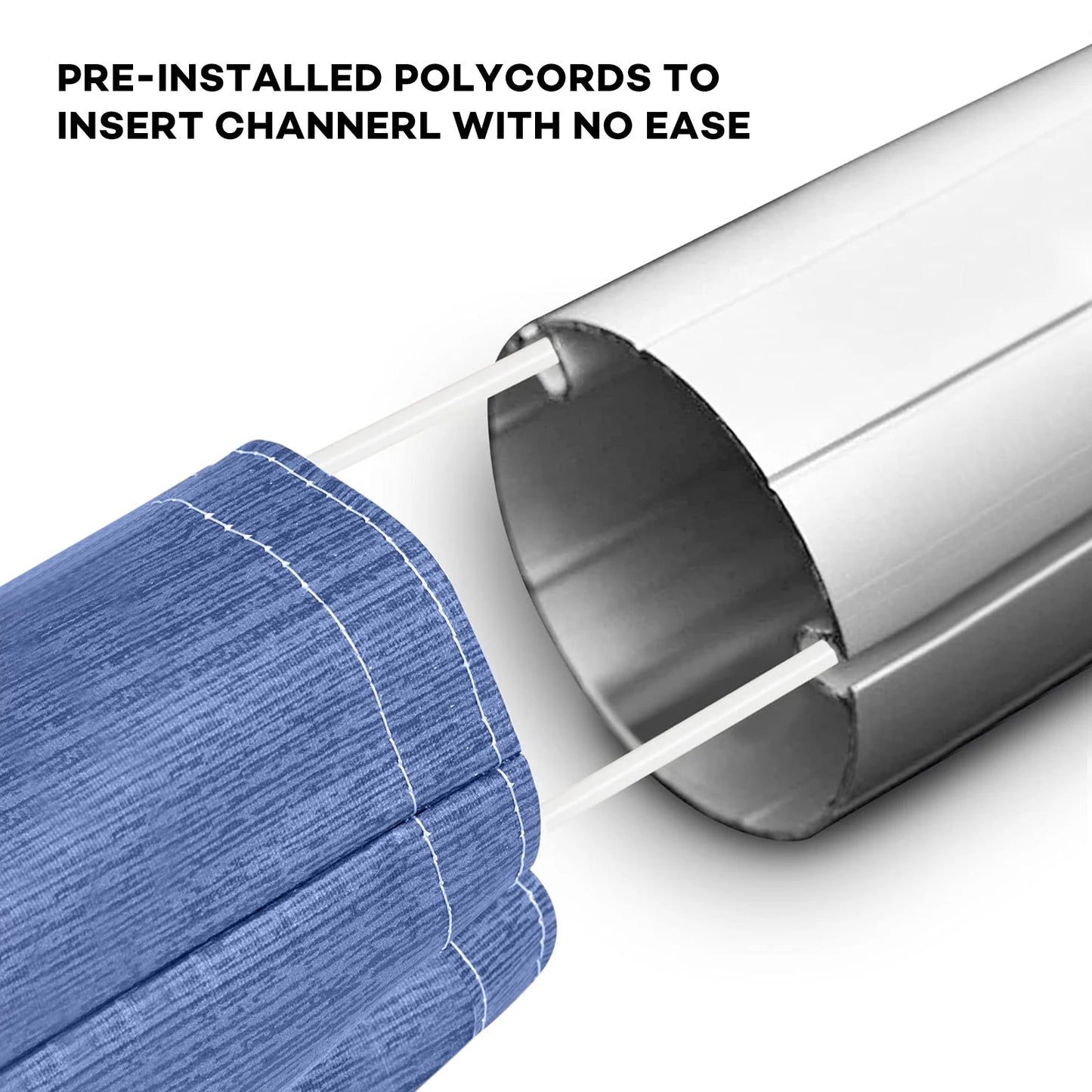 RV Awning Fabric Replacement Camper Trailer Super Heavy Vinyl Coated Polyester 16 Feet 2 Inches Fits 17 Feet Awning